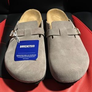 BRAND NEW WITH TAGS birkenstock boston grey suede